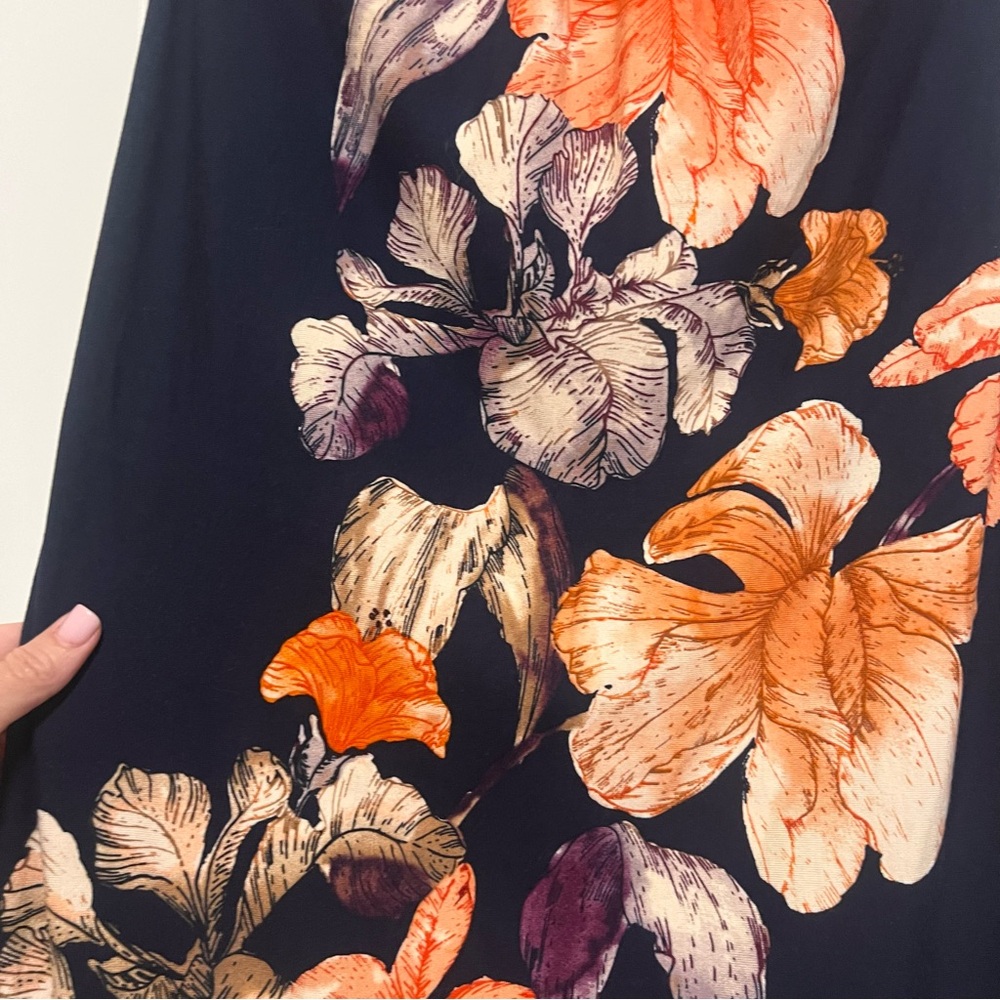 Tommy Bahama Orange and Blue Floral Dress - Picture 5 of 9